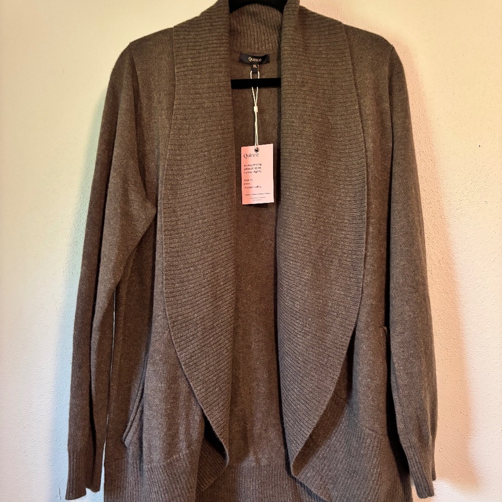 NWT Quince Mongolian Cashmere Cardigan